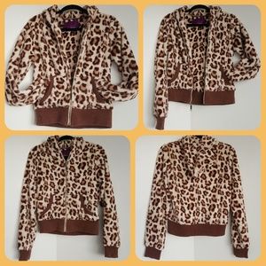 BBDakota🐆faux fur fleece jacket🐆GUC🐆sz M
